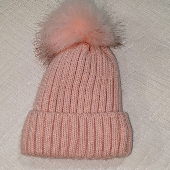 Pink PomPom Hat - Picture 1 of 3